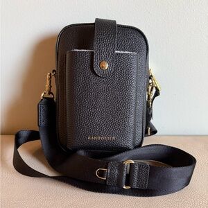 New Bandolier Black/Gold Dillon Crossbody Bag